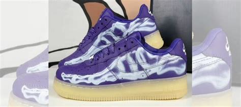 Nike Air Force 1 Low Purple Skeleton Halloween купить в Санкт