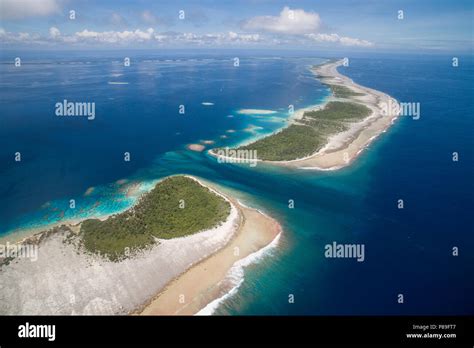 aerial view  ahe atoll tuamotus french polynesia stock photo alamy