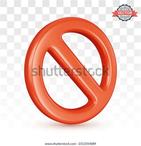 Red Forbidden Traffic Sign Prohibition Symbol Stock Vector (Royalty ...