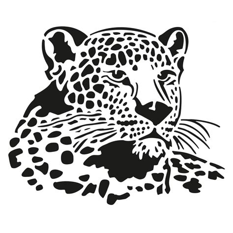 Stencil Leopard Din A4 1 Teilig Kreativ Kids Seitentitel Bitte