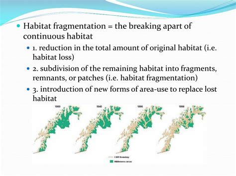 PPT Habitat Fragmentation And Loss PowerPoint Presentation Free