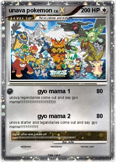 Pokémon Unava Pokemon Gyo Mama 1 My Pokemon Card