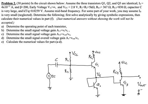 Solved Problem 2 30 Points In The Circuit Shown Below