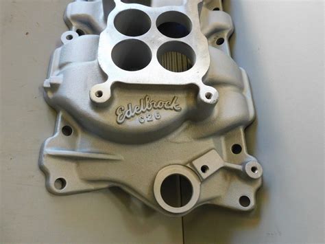 Edelbrock 2x4 Dual Quad Chevy Sbc 283 237 350 Intake Manifold 5425 C26 Ebay