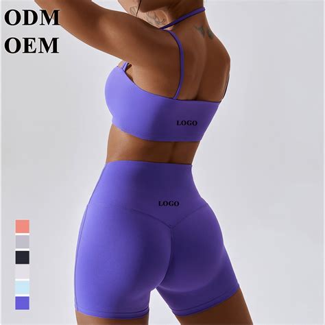 Workout Sets For Women Ribbed U Neck Sport Bra High Waist Running Booty