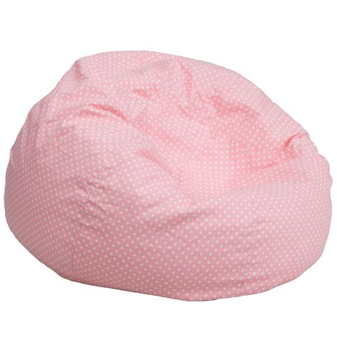 Oversized Light Pink Dot Bean Bag Chair from Renegade | Coleman Furniture