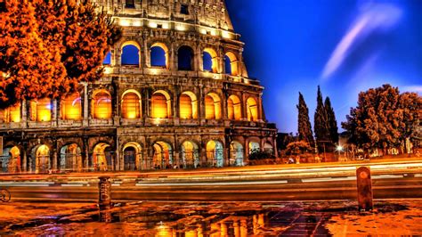 Colosseum by Night HD desktop wallpaper : Widescreen : High Definition ...