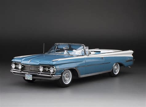 1959 Oldsmobile “98” Open Convertible – Aqua Mist Metallic/ Polaris White – sunstarmodelcars