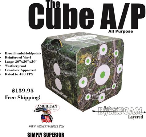 The Cube Ap Broadheadfield Point Crossbowcompound Target American