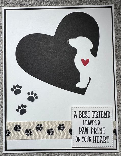 Dog Loss Sympathy Card Hand Stamped. - Etsy