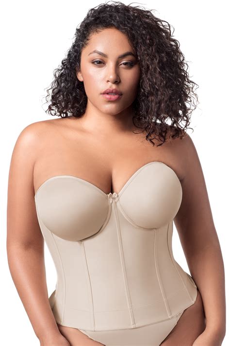 Elila Elila Molded Strapless Longline Bra 6721