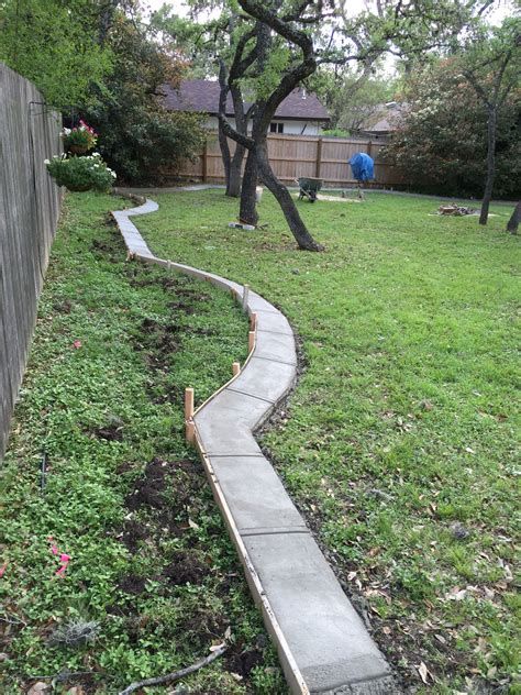 easy yard landscape curb design