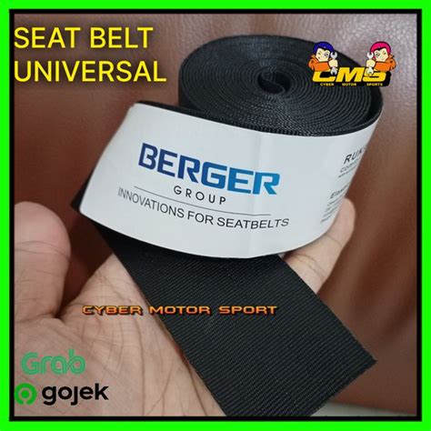 Jual Seatbelt Mobil Universal Kain Hitam Sabuk Pengaman Mobil