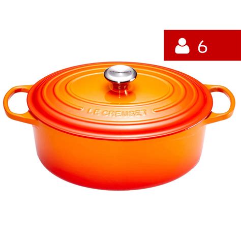 Le Creuset Signature Braadpan Ovaal Cm Oranje Rood