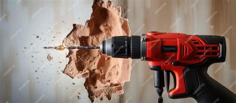 Premium AI Image | Drill a hole in the wall