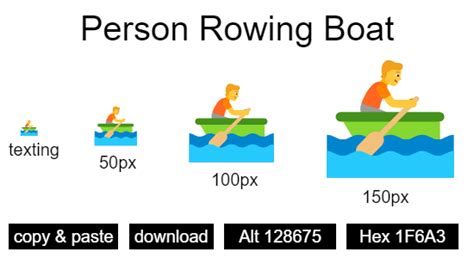 Person Rowing Boat Emoji And Codes