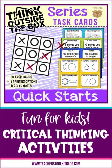 Fun Critical Thinking Activities for Kids - Teachers Toolkit Blog