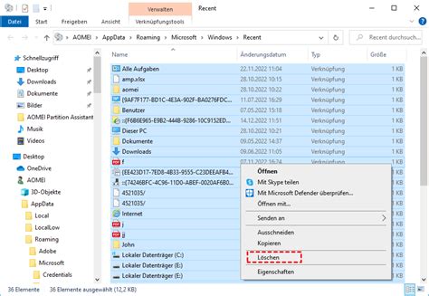 Wie Kann Ich In Windows Zuletzt Verwendete Dateien L Schen
