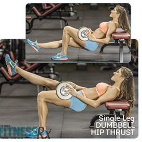 Single Leg Dumbbell Hip Thrust By Rushfitness Exercise How To