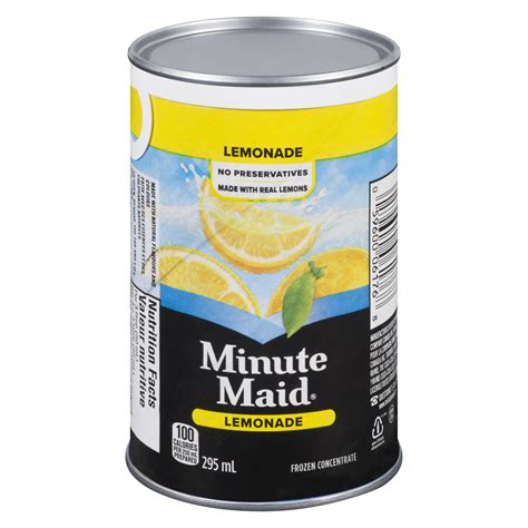 Minute Maid Frozen Lemonade Nutrition Facts Besto Blog