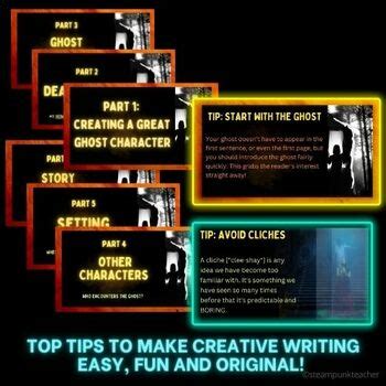 Writing Ghost Stories - NO PREP HALLOWEEN activity for Middle/ High School