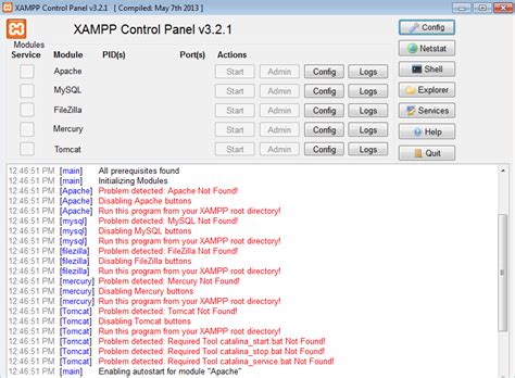 Windows Apache And Mysql Start Button Are Disabled In Xampp Control Hot Sex Picture