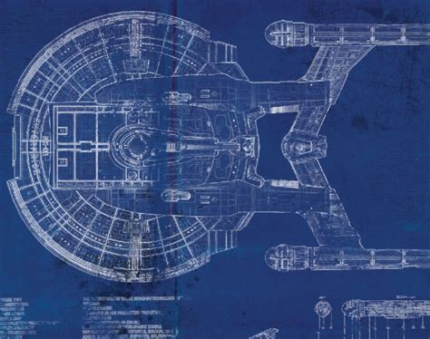 Star Trek Enterprise NX 01 Blueprint Art Print A2 420mm594 Etsy