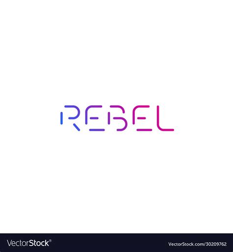 Rebel logo design Royalty Free Vector Image - VectorStock