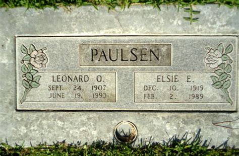 Elsie Elizabeth Goosman Paulsen 1919 1989 Find A Grave Memorial