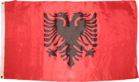amazoncom  albanian flag  albania includes  nylon flag pole