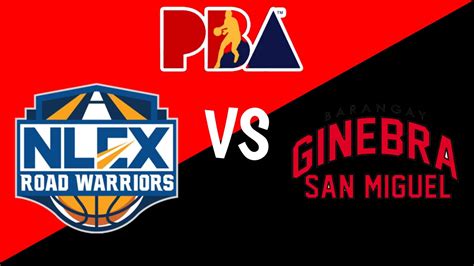 Brgy Ginebra Vs Nlex Pba Commissioners Cup Live Scoreboard