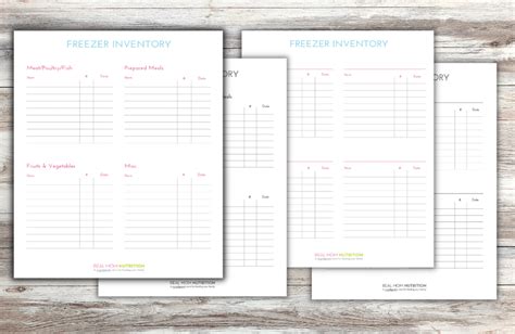 Freezer Inventor Sheet Free Printable To Get Organized Newsworld