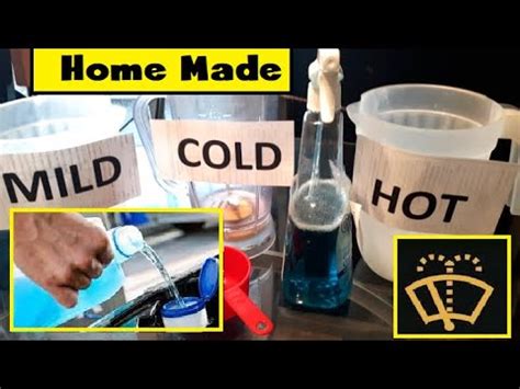 How Make Homemade Windshield Washer Fluid Cleaner Any Season Hot Cold