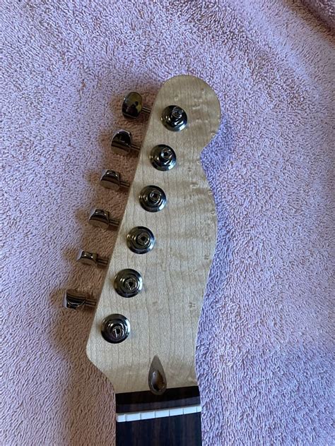 Warmoth Tele Neck Rosewood Clear Satin Nitro 22 Jumbo Ss Reverb