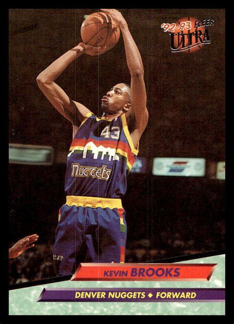 1992 Ultra 250 Kevin Brooks Denver Nuggets Ebay