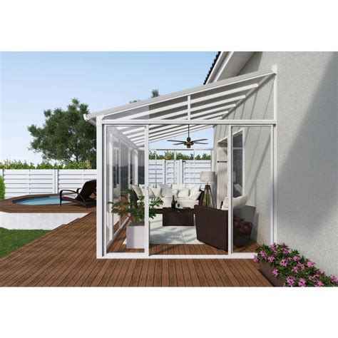 Palram Sanremo Ft X Ft Patio Enclosure The Home Depot