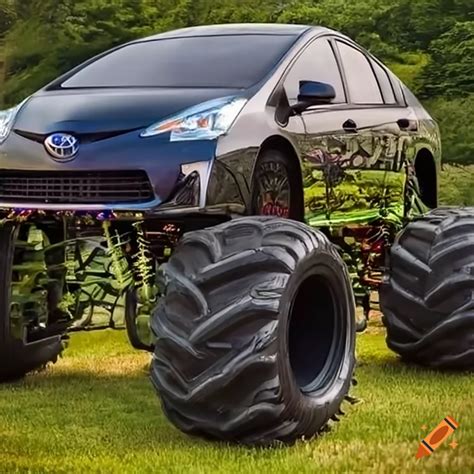 Toyota Prius Transformed Into A Monster Truck On Craiyon