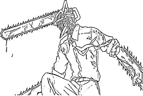 Denji Anime Coloring Pages Denji Coloring Pages P Ginas Para