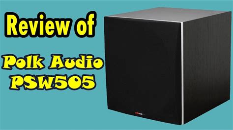 Polk Audio Psw505 12 Inch Powered Subwoofer Reviews Youtube