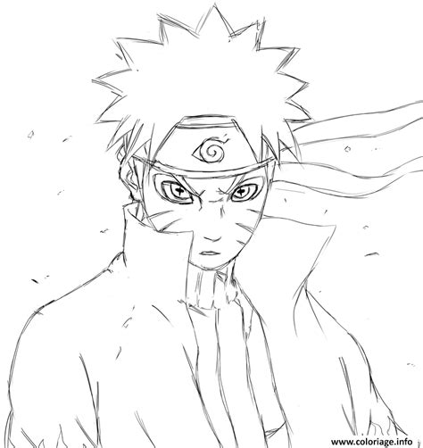 Coloriage Manga Naruto Jecolorie