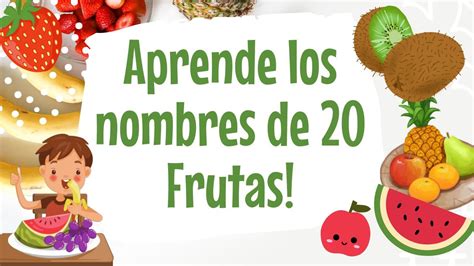 Aprende Los Nombres De Frutas Youtube