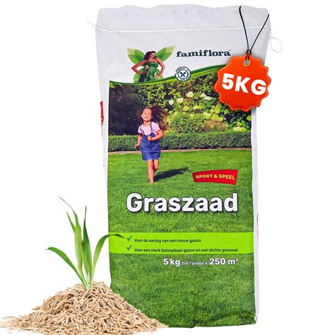 Famiflora graszaad Speel Sport voor aanleg nieuw gazon 5kg tot 250m²