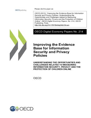 Fillable Online OECD 2012 Improving The Evidence Base For