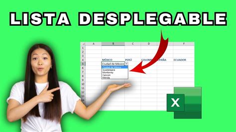 Cómo HACER LISTAS DESPLEGABLES en EXCEL LISTA INDEPENDIENTE YouTube