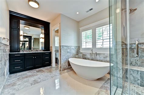 Marble Master Bath And Free Standing Tub Bathrooms Pinterest