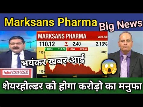 Marksans Pharma Share Latest News Marksans Pharma Stock Latest News