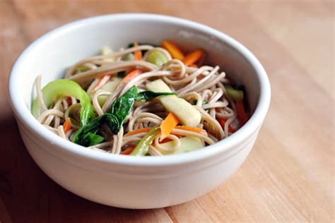 Cool Summer Recipe Soba Noodles With Wilted Bok Choy The Kitchn