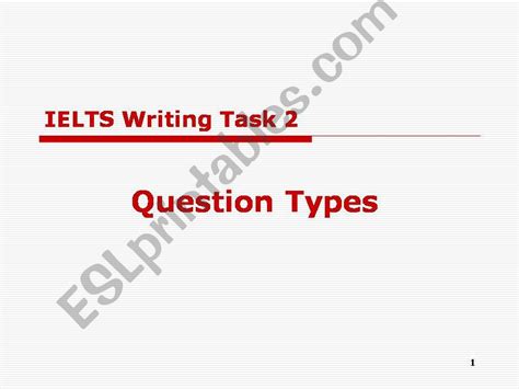 Esl English Powerpoints Ielts Essay Task Question Types 15400 Hot Sex