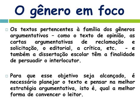 Gêneros De Textos Argumentativos - Gêneros De Textos Argumentativos - GITEDU
