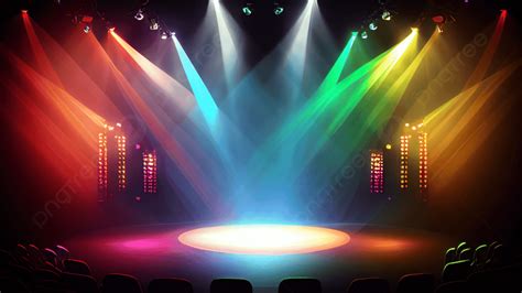 stage shining lights background stage light stage lighting